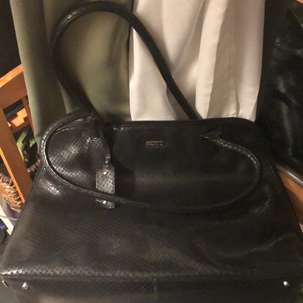 Perlina leather tote